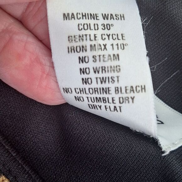 Cache Leopard Print Bodycon Dress Made in USA Large Lined Stretchy Long Sleeves - Picture 16 of 16